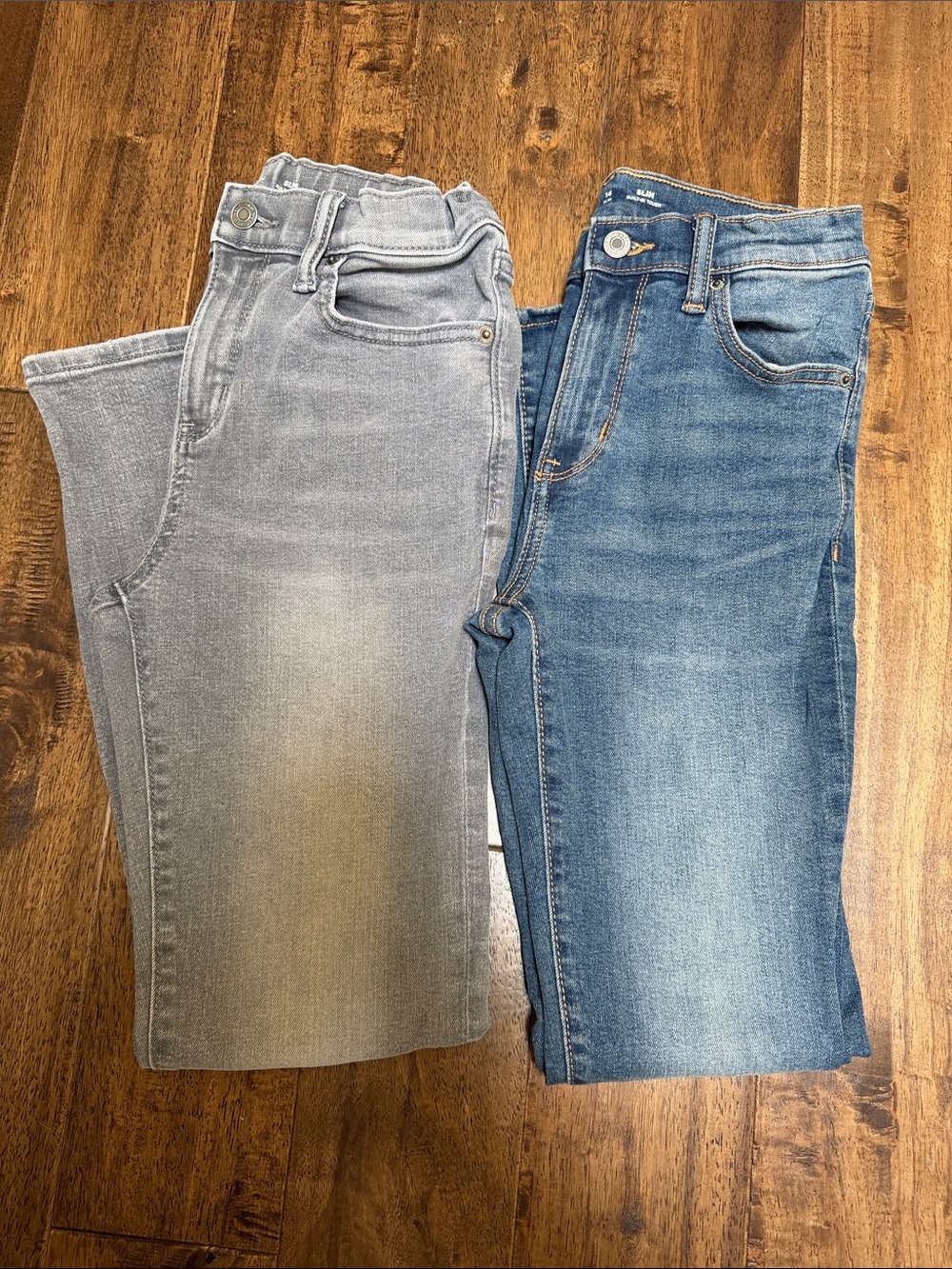 Old Navy Gray and Blue Boy’s Slim Jeans Duo